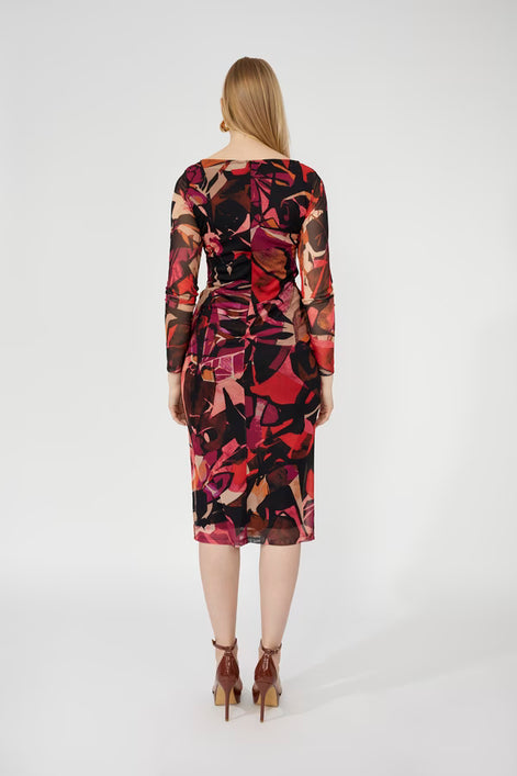 Floral Bodycon Knee Length Dress