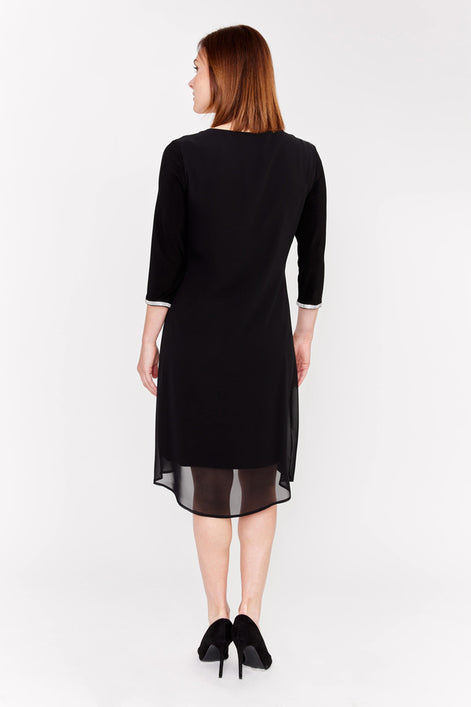 Knee-Length Shift Dress
