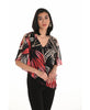 Floral Printed Overlay Chiffon Top