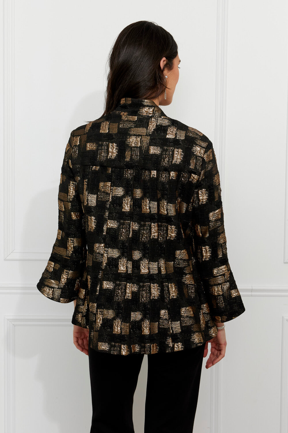 Abstract Black & Gold Jacket 697