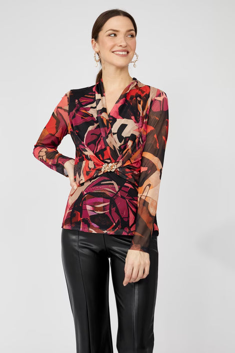 V-Neck Floral Top