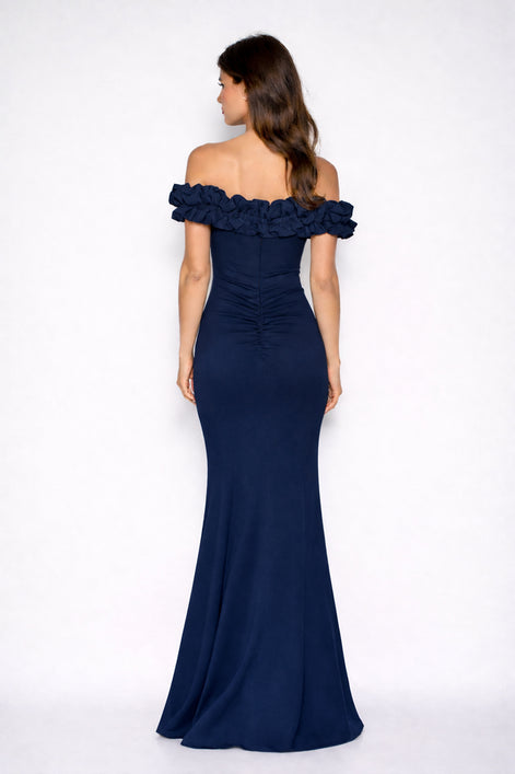 Long Stretch Crepe Gown 797