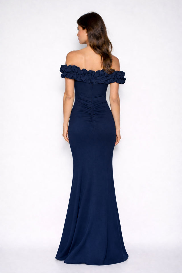 Long Stretch Crepe Gown 797