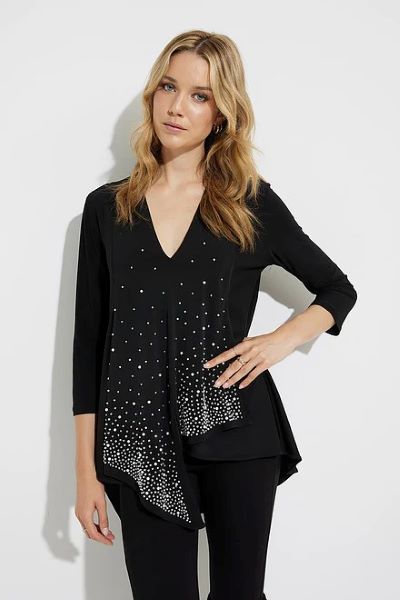 Starfall Asymmetrical Embellished Top 897