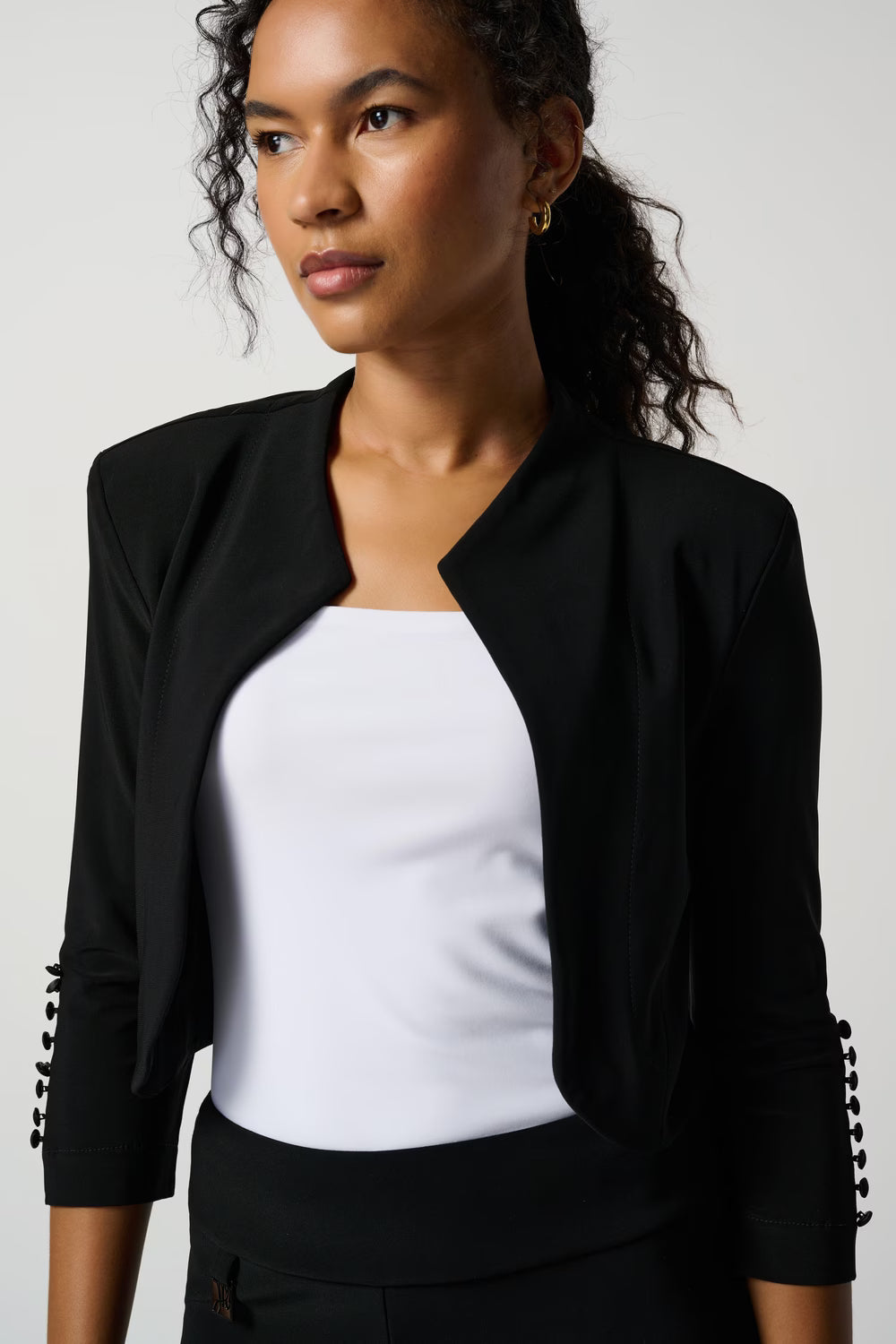 Silky Knit 3/4 Sleeve Bolero 940