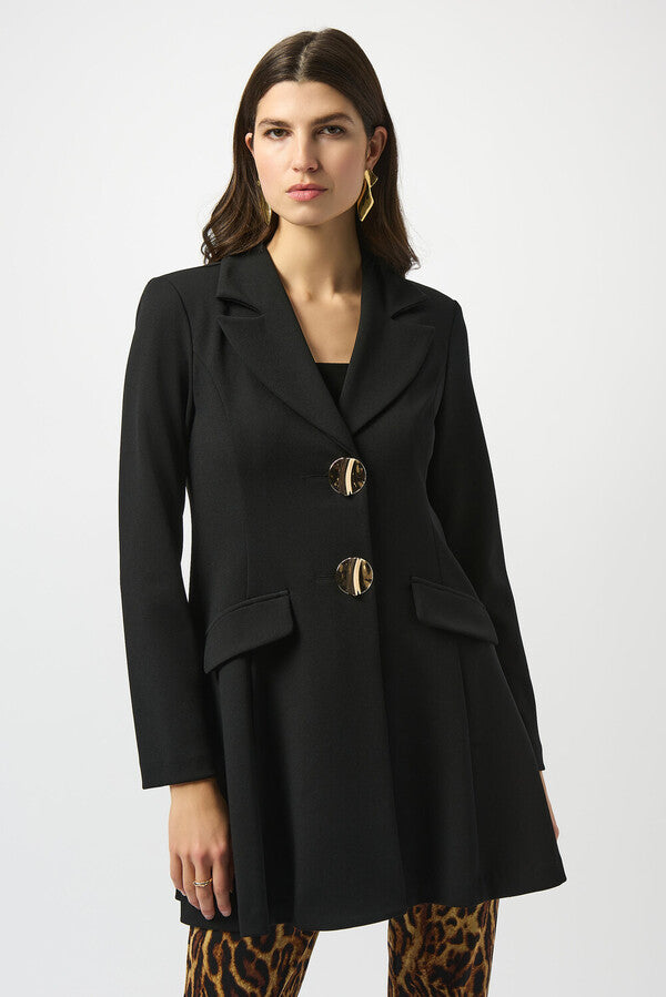 Scuba Crepe Fit and Flare Coat 950