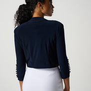 Silky Knit 3/4 Sleeve Bolero 940