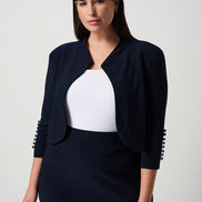 Silky Knit 3/4 Sleeve Bolero 940