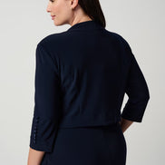 Silky Knit 3/4 Sleeve Bolero 940