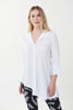 Asymmetric Blouse with 3/4 Sleeves