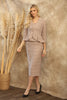 Cascade Lurex Skirt & Jacket Set 802