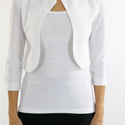 Silky Knit 3/4 Sleeve Bolero 940